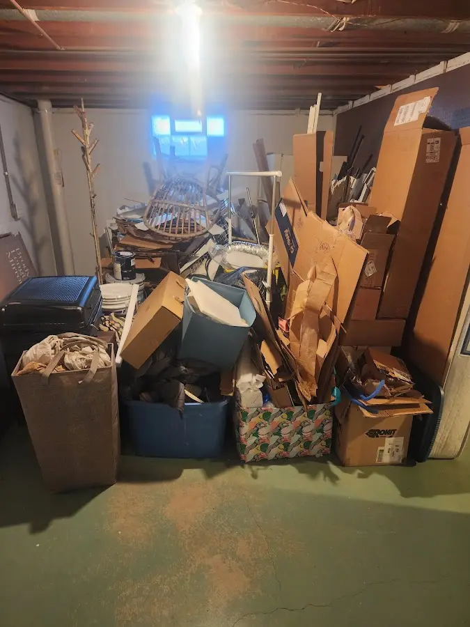 Roll-off dumpster container at job site for Cleanout Dumpster Rental in Sedona